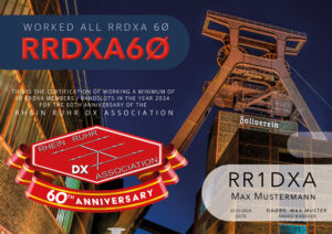 Diplom RRDXA60 mit Zeche Zollverein